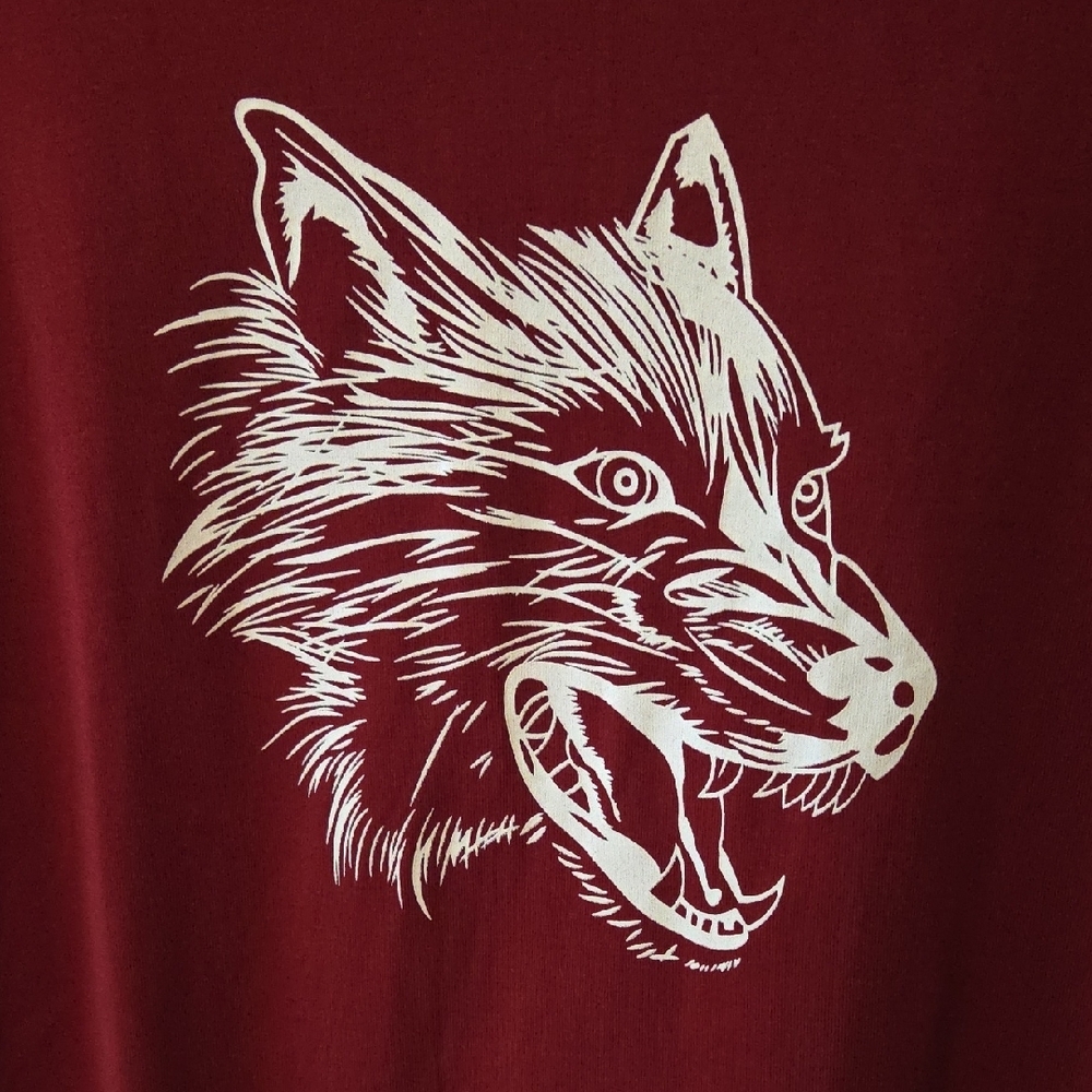 Dark Red Wolf Shirt - Picture 5 of 7